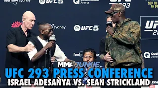 UFC 293 Press Conference: Israel Adesanya Beefs With Sean Strickland AND Manel Kape