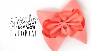 🎀 Jumbo Boutique Bow Tutorial - JoJo Bow! 🎀