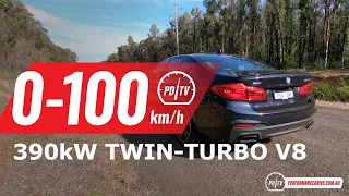 2020 BMW M550i xDrive 0-100km/h & engine sound