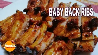 NO OVEN BABY BACK RIBS EASY RECIPE | FoodieWhoop