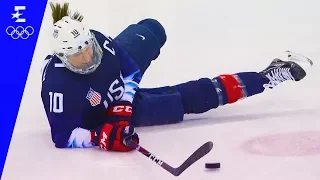 Ice Hockey | USA v Finland | Women's Semi-Final Highlights | Pyeongchang 2018 | Eurosport