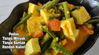 Menu Diet Sehat Tahu Kuah Kuning Pedas Tanpa Santan Tanpa Minyak Rendah Kalori