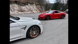 BMW M4 GTS vs Cayman GT4 4,0 Sound