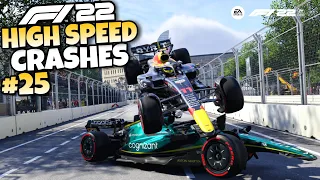 F1 22 HIGH SPEED CRASHES #25