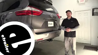 etrailer Trailer Hitch Installation - 2017 Toyota Sienna