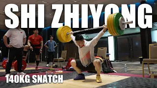 SHI Zhiyong 140kg Snatch LI Dayin 250kg Snatch Pull | Doha Grand Prix 2023