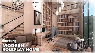 BLOXBURG: Modern Roleplay Home Speedbuild (interior + full tour) | Roblox House Build