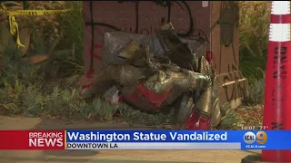 7 Arrested After Statue Of George Washington In Grand Park Torn Down