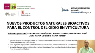 Nuevos productos naturales bioactivos para el control del oídio en viticultura