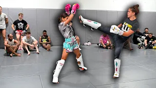 Full Muay Thai Sparring | Saenchai & Duangdawnoi Throw Down at Stout PHG, Team Renzo Gracie Gym