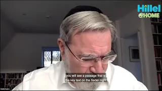 Rabbi Lord Jonathan Sacks - Hillel@Home - Why is this Passover Different Than All Others? CC