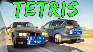 BAD DRIVERS OF ITALY dashcam compilation 04.29 - TETRIS