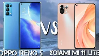 مقارنة بين Oppo Reno 5 vs xoiami mi 11 lite 🔥🔥🔥|treams