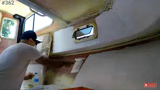 Remodeling the Interior of the New Crooked PilotHouse Boat DIY  by the Captain, parker boats