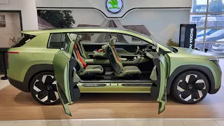 New! Skoda Vision 7S Concept - Interior, Exterior and Visual Review