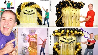 4 IDEAS 🤩 DECORACION CON GLOBOS 😍 como hacer un arco de globos 🔴 decoraciones para cumpleaños