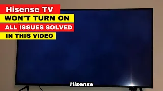 Hisense TV Won't Turn On / Red Light Flashes / No Red Light / Complete Fix Guide