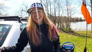 Rocky Fork Lake, Ohio, Kayak Bass Fishing Tournament - Muddy, Cold, Pre-Spawn, tough fishing!