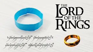 Create the Legendary Ruling Ring with Your Own Hands!