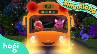 The Wheels on the Orange Bus | Sing Along with Hogi | Nursery Rhymes | Pinkfong & Hogi