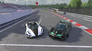 🇧🇷 Drive Zone online - regera vs Pagani on the nurburgring track 🇧🇷