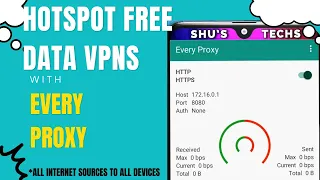 Every Proxy: Hotspot Data From Free Data Vpns and All Other Sources to All Devices