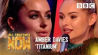 Reality TV Star Amber Davies faces 100 judges after 'Titanium' act - BBC All Together Now 🎤