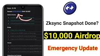 Zksync Airdrop Snapshot || Zksync Update || $ZKS Airdrop