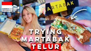 First Time Trying MARTABAK TELUR 🍳🇮🇩 (Traditional Indonesian Snack?) | Coco Eats