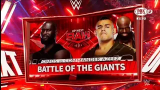 Omos Vs Commander Azeez - WWE Raw 14/03/2022 (En Español)