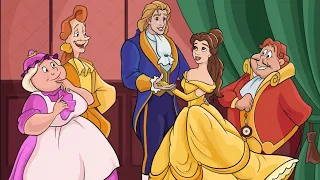 Happy Colour - Colour by Number. Disney Beauty & The Beast. Prince Adam and Belle Dance At The Ball.
