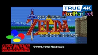 (4K)  Zelda: A Link To The Past SNES + New SANYO CRT Shaders