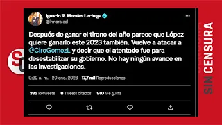 MESA SC DESESTIMA TUIT DE IGNACIO MORALES. AHORA RESULTA QUE POR CASO CIRO GÓMEZ, AMLO ES UN TIRANO