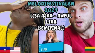 REACTION TO Lisa Ajax - Awful Liar (Sweden 🇸🇪 Melodifestivalen 2024) | FIRST TIME LISTENING TO LISA