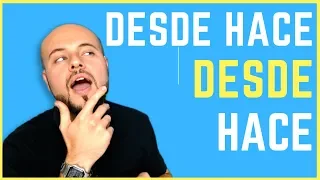 👉🏼 Cómo usar DESDE, DESDE HACE Y HACE [[⏳para HABLAR del tiempo ⏱]]