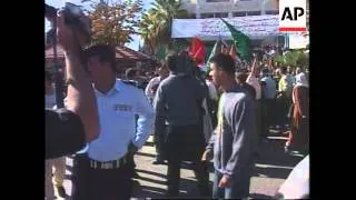 JORDAN: DEMONSTRATORS CLASH WITH RIOT POLICE