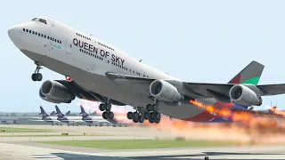 World's Heaviest B747 Pilot Made A Big Mistake During Take Off | XP11