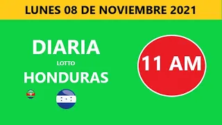 Diaria 11 AM honduras loto costa rica La Nica hoy  Lunes 08 NOVIEMBRE DE 2021 loto tiempos hoy