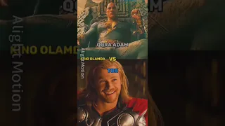 qora adam vs Tor kim kuchli #marvel #dc #thor #blackadam #vs #SaidjonEdits