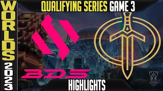 BDS vs GG Highlights Game 3 | Worlds 2023 Qualifying Series | Team BDS vs Golden Guardians G3