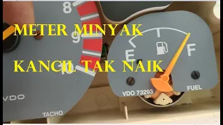 masalah meter minyak atau temp kereta kancil tak naik