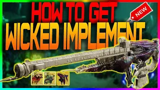 How To Get The Wicked Implement + EASY Boss Cheese + Secret Triumph - Destiny 2