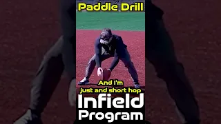 Paddle drill - Become an elite infielder! #baseball #mlb #camwood #infield #shorts #trending