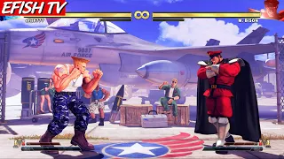 Guile vs M. Bison (Hardest AI) - Street Fighter V