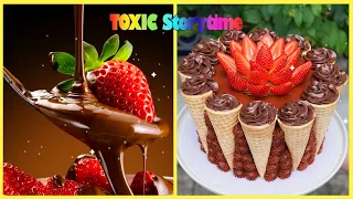 😪 TOXIC Storytime 🌈 Top 7+ Satisfying Strawberry Chocolate Cake Decorating Ideas For Beginer