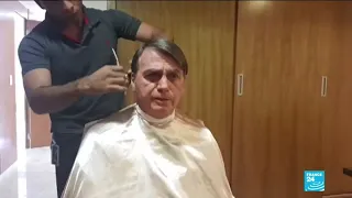 Brazilian President Bolsonaro snubs French FM for a haircut