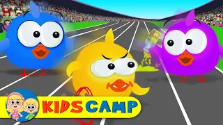 Lucky Ducky Gets Lucky in the Running Race!!! Fastest Duck WINS? Fun Cartoon Series by Kidscamp