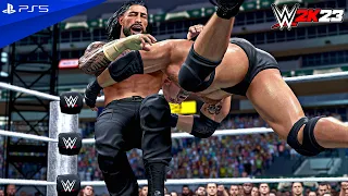 WWE 2K23 - Goldberg vs. Roman Reigns - WrestleMania XL Main Event Match | PS5™ [4K60]