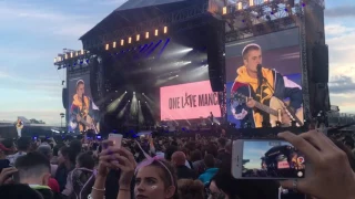 One love Manchester Justin Bieber Cold Water