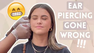 ear piercing gone wrong... | Alyssa & Dallin